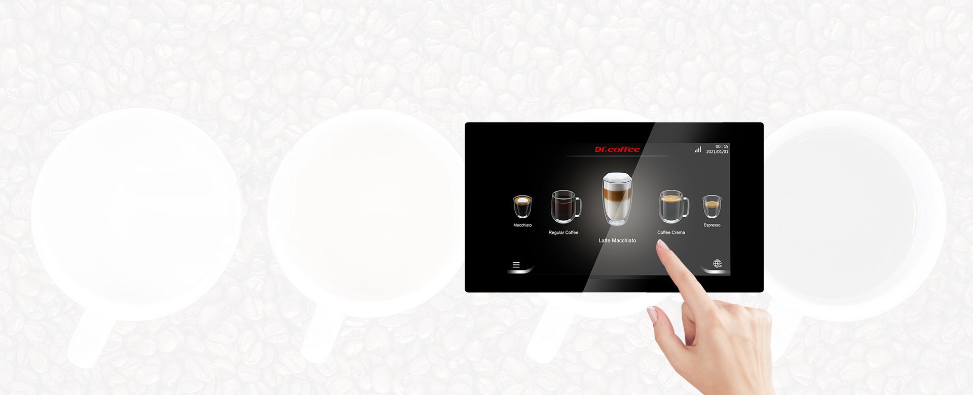 One-tap touchscreen ordering